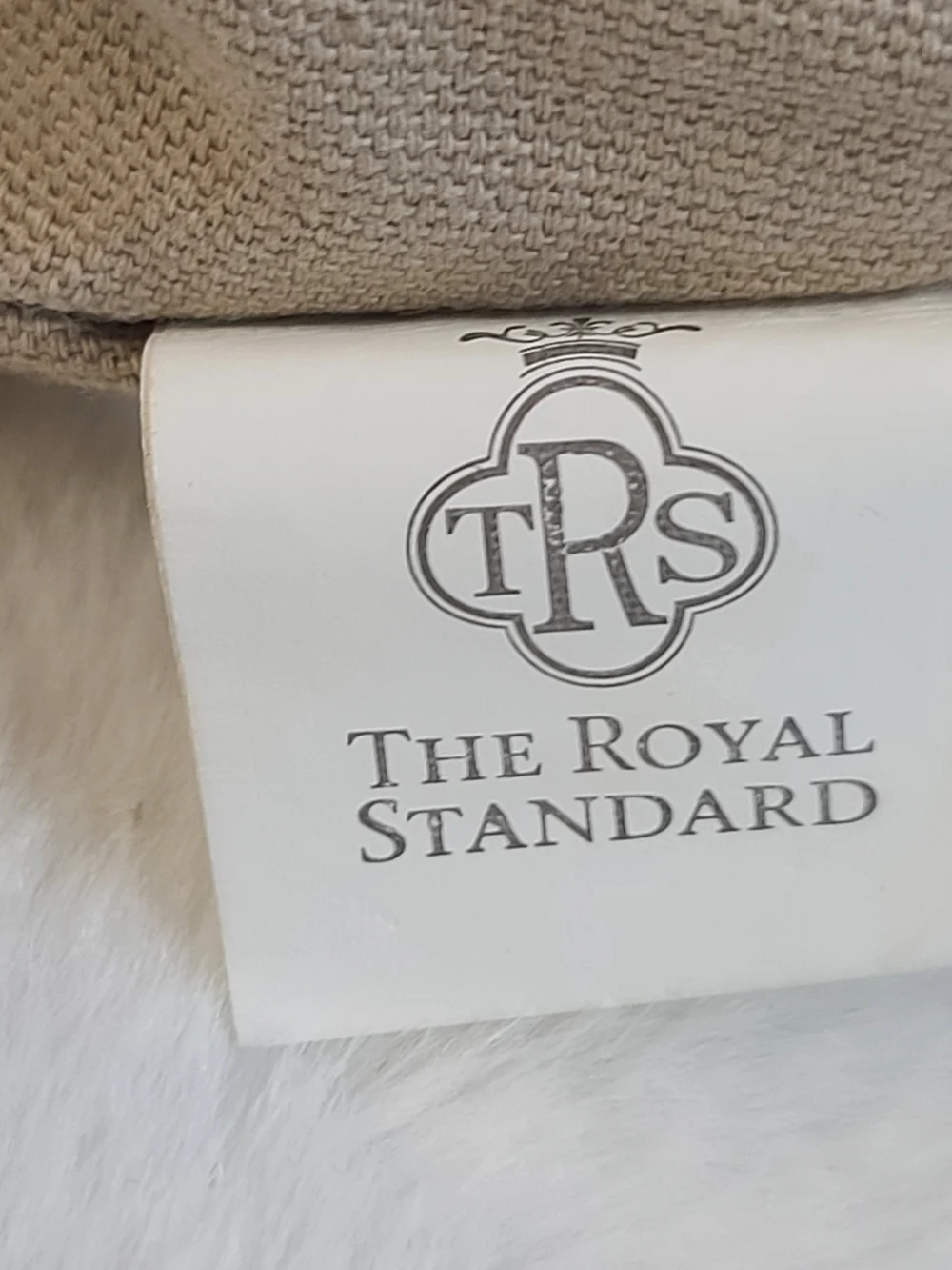 Suede Patchwork Cosmetic Pouch in Brown